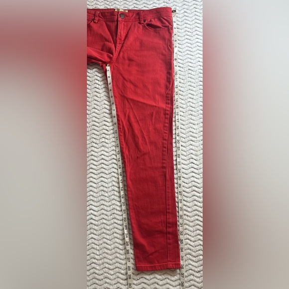 Sanctuary Red Denim Women's Mid Rise Straight Jeans Size 28 - Picture 8 of 8
